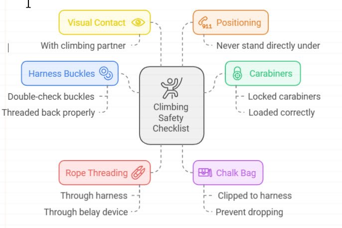 Indoor climbing safety checklist